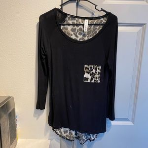 Leopard back tunic